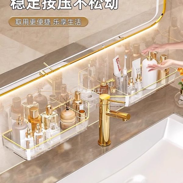 Washbasin racks, wall-mounted wall-mounted handwashes, bathrooms, toilets, and toilets store all kinds of no-punch washing faces - Image 3