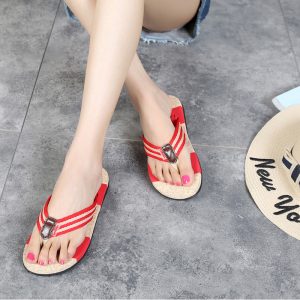 Cross-border new couple beach flip flops women's fashion Korean version of the trend casual flip-flops flat sandals