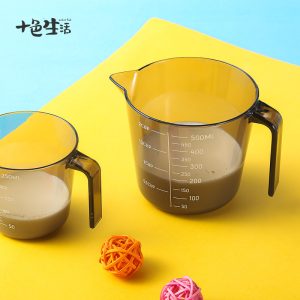Plastic measuring cup transparent with scale cup size measuring cup tea shop kitchen household baking measuring tool set
