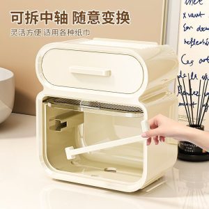 Punching-free waterproof paper towel rack, toilet paper box, toilet paper box, toilet toilet paper storage rack, plastic paper box