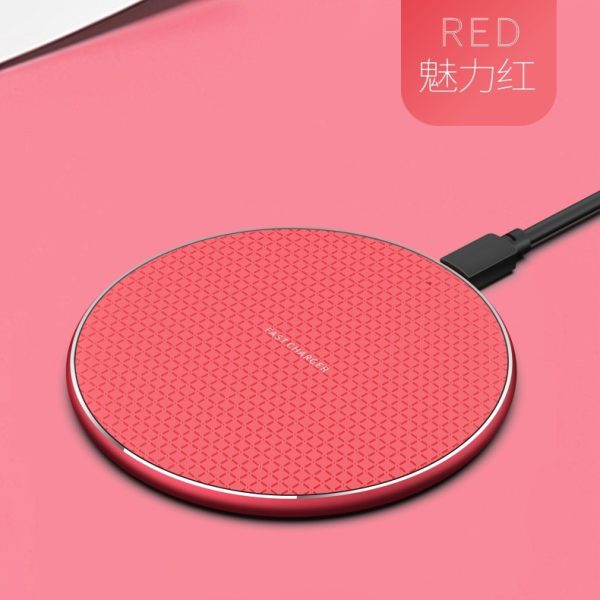The cross-border TypeC charging cable desktop ultra-thin wireless charging tray is suitable for Apple series mobile phone fast charging chargers - Image 4