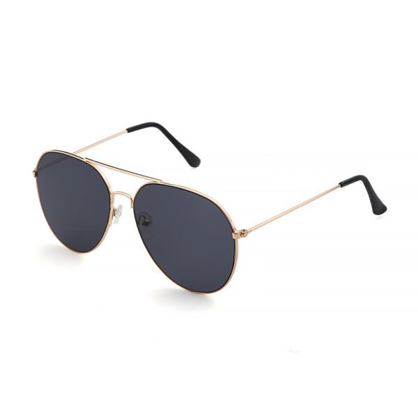 Fashion toad ultralight sunglasses simple gold frame sunglasses aviator glasses men's and women's fashion wear travel sunshade