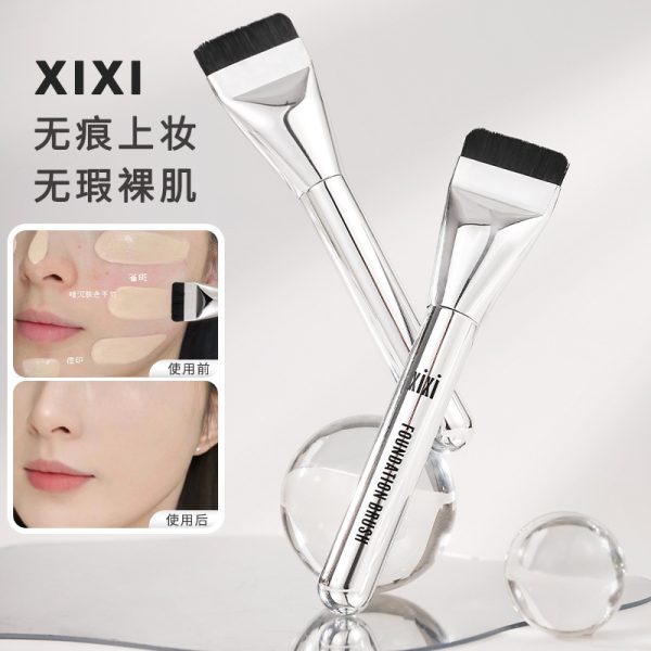 XIXI Flat Head Foundation Brush Dark Circles Acne Scars Concealer Brush Natural and Even No Powder Lazy Artifact Makeup Wholesale