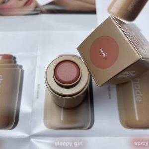 Rhode skin's new blush stick hailey piggyfreckle lip and cheek balm