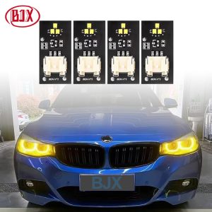 For BMW 3 Series 12-15 F30 F35 320i Xenon Headlights Lemon Yellow Daytime Running Lights Golden Eye