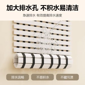 Cross-border anti-slip mat foldable bathroom toilet partition bath shower foot step mat door anti-drop carpet