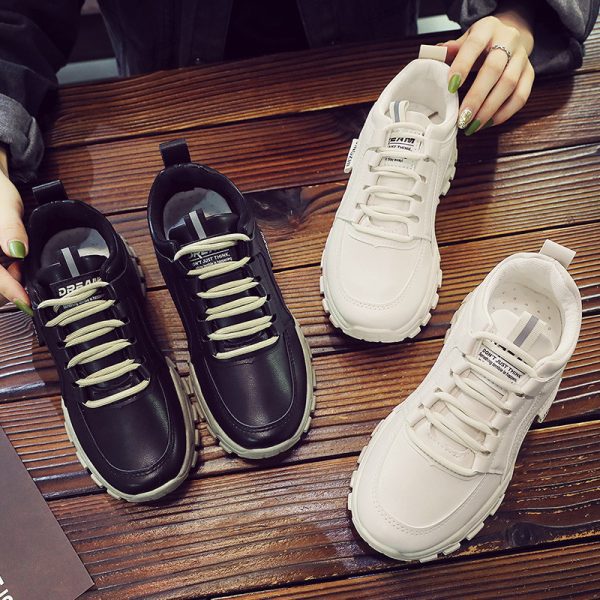 Spring and autumn women's shoes, new soft-soled daddy shoes, women's flat non-slip casual shoes, women's round toe, retro muffin bottom, versatile - Image 4