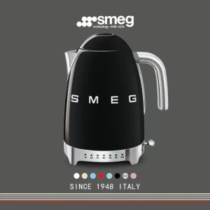 Smegs Kettle KLF04 Temperature Control Hot Kettle Household Stainless Steel Tea Insulation 2025