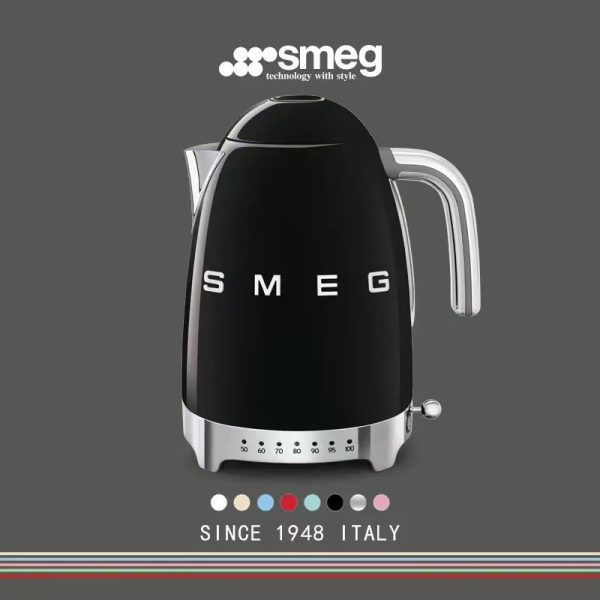 Smegs Kettle KLF04 Temperature Control Hot Kettle Household Stainless Steel Tea Insulation 2025