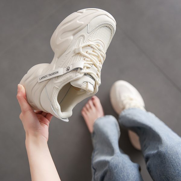Mesh breathable inner height, versatile daddy shoes summer 2023 new small platform platform fried street women's shoes Internet celebrity super hot - Image 4