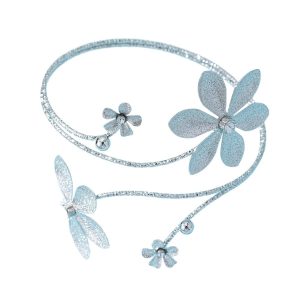 European and American cross-border supply temperament, retro French flower armband, geometric line, rhinestone, flower upper arm bracelet, female niche
