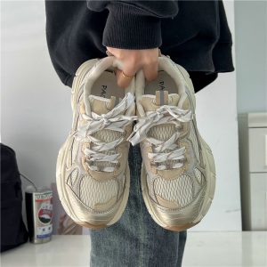 Huge comfort! Daddy Shoes Women's Summer Hot Thick-Soled Shoes Girls 2023 New Breathable Casual Sneakers Women's Shoes
