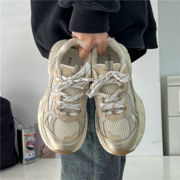 Huge comfort! Daddy Shoes Women's Summer Hot Thick-Soled Shoes Girls 2023 New Breathable Casual Sneakers Women's Shoes - Image 3