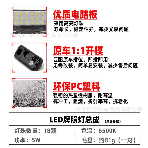 For BMW LED License Plate Light E36 318i 320i M3 License Plate - Image 2