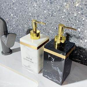 Light luxury hand sanitizer bottle creative hotel bathroom lotion bottle beauty shop shampoo shower gel sub-bottle tray