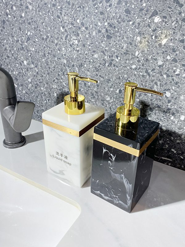 Light luxury hand sanitizer bottle creative hotel bathroom lotion bottle beauty shop shampoo shower gel sub-bottle tray - Image 4