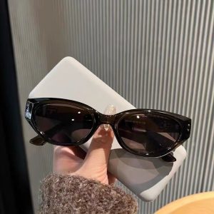 British Cherry Koko vintage cat-eye sunglasses, women's small face, fashionable babes, high-class street sunglasses