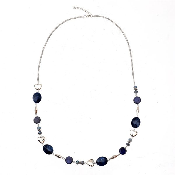 European and American explosive foreign trade geometric heart shape versatile long women's necklace cross-border jewelry - Image 5