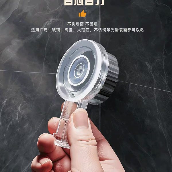 Storage rack, suction cup, punched hole, hand washing, toilet, suction cup, wall-mounted storage, bathroom, bathroom light luxury storage box - Image 3