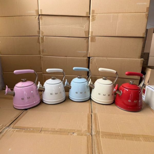 SMEG Smeagall vintage chime kettle stainless steel kettle induction cooker open flame 2.3L kettle