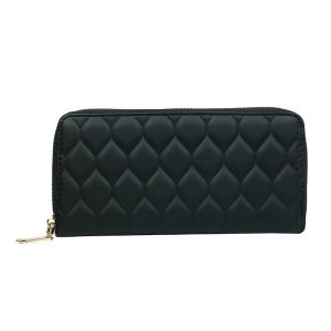 Foreign trade new women's wallet fashion indentation mid-length clutch bag large capacity multi-card coin purse mobile phone bag