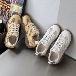 Daddy shoes women's ins trend 2025 spring and autumn new retro jogging color-blocking athleisure sports and leisure women's shoes