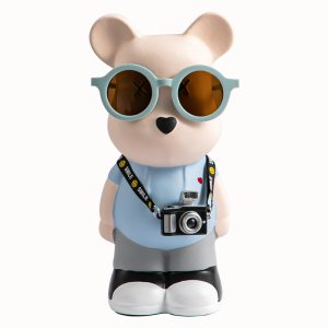 Violent Bear Piggy Bank Cartoon Creative Modern Living Room Internet Red Decoration Simple Home TV Cabinet Ceramic Ornaments