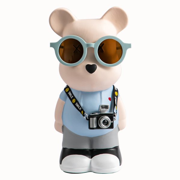 Violent Bear Piggy Bank Cartoon Creative Modern Living Room Internet Red Decoration Simple Home TV Cabinet Ceramic Ornaments - Image 5