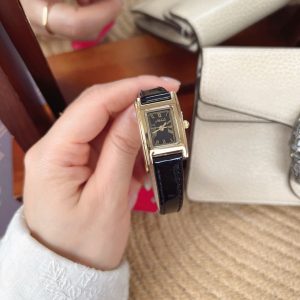 Melissa Vintage Watch Women's Simple New Square Light Luxury Niche Women's Strap French Cowhide Belt Waterproof