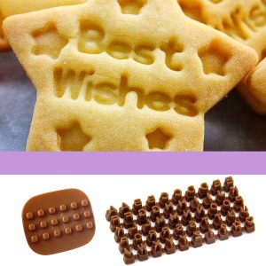 Alphanumeric symbol biscuit press stamp mold stamp stamp mold cake decoration baking tool diy