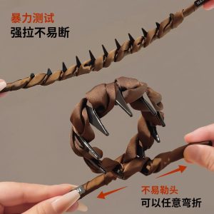 High skull headband women's high-end foreign fashion headband 2025 new anti-slip hairpin headband with tooth pressure hairpin