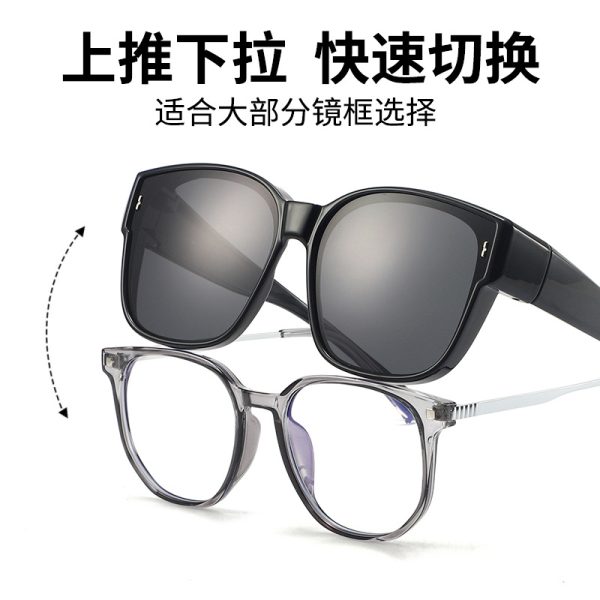 New TR square frame polarized sunglasses women outdoor driving myopia set glasses 841 Internet celebrity hot sale sunglasses wholesale men