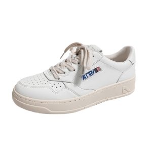 Genuine leather platform small white shoes women's 2025 new Korean niche versatile lace-up German training shoes casual sports board shoes tide