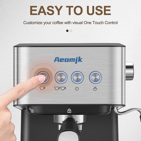 Exported semi-automatic espresso machine high temperature extraction milk froth espresso coffee machine factory - Image 2