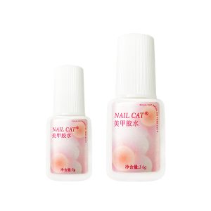 NAIL CAT nail salon nail glue with brush special glue strong sticky adhesive drill glue fake nail sheet