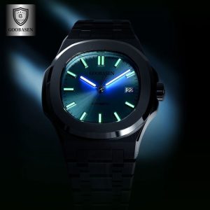Coopersen's high-value waterproof ultra-thin men's watch calendar imitation mechanical watch live broadcast foreign trade hot one piece is sent on behalf of the company