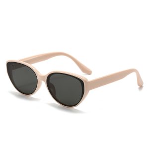 Trendy small frame cat-eye sunscreen sunglasses women's high-end face small nylon lens anti-ultraviolet sunglasses