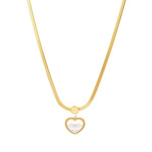 Titanium steel non-fading necklace women's Japanese and Korean style collarbone chain light luxury niche design sense simple temperament pendant accessories