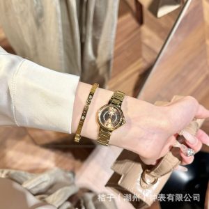 Auburn European subdial blue high-end quartz watch light luxury scale steel belt simple women's watch 1133