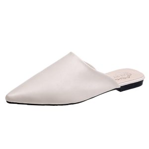 Baotou half slippers, 2025 new summer Internet celebrity thick heel low-heeled women's sandals, mules, lazy people and slippers for women to wear outside