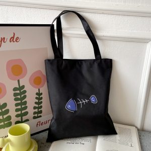 New handbag oxford cloth large capacity Korean version simple literary student bag single shoulder Harajuku women's cloth bag wholesale