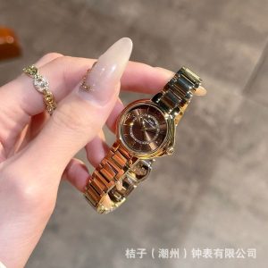 Auburn European subdial blue high-end quartz watch light luxury scale steel belt simple women's watch 1133