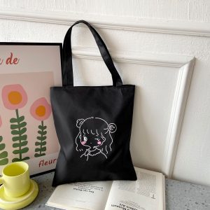 New handbag oxford cloth large capacity Korean version simple literary student bag single shoulder Harajuku women's cloth bag wholesale