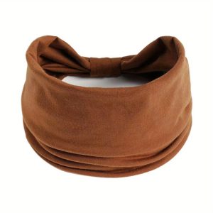 Exercise sweatband, wash face and tie hair, ladies wide headband, bohemian knot, african yoga, running, workout bandana