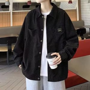 Light and shadow wall autumn loose vertical stripe long sleeve shirt jacket men's XZ908-7301-special P45