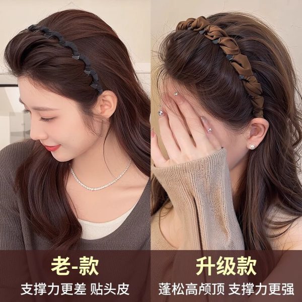 High skull headband women's high-end foreign fashion headband 2025 new anti-slip hairpin headband with tooth pressure hairpin - Image 4