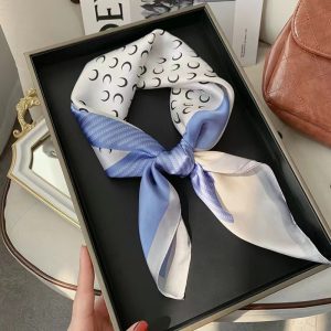 Spring New Style 70 Small Square Scarf Silk Scarf Letter Print Silk Scarf Ladies New Professional Scarf Satin Scarf Wholesale