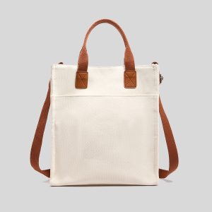 New cross-body handbag bag women's printable logo set canvas bag ins high-end design backpack DIY