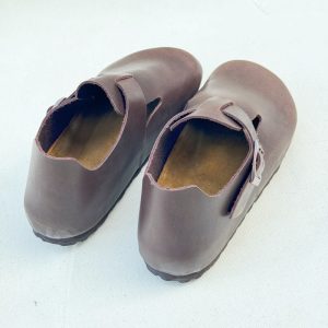 Birkenstock Shoes Full Cover Leather Autumn Winter New Birkenstock Shoes Single Shoes Women's Shoes Boken Men's Shoes Real Cork Sole Toe Slippers