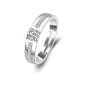 New fashion men's rings, classic atmosphere, simple and handsome, cool wedding rings, couple rings, wedding diamond rings, props, wedding dresses